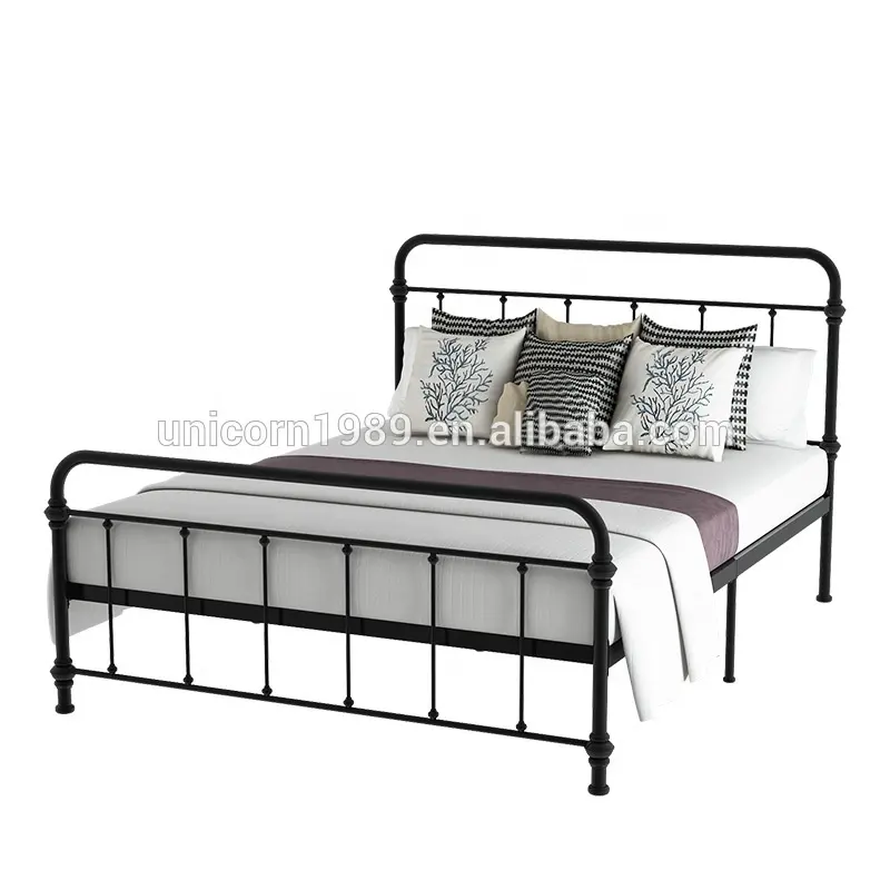 Design clássico moderno armazenamento alta altura cama de casal e cama queen