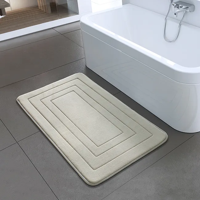 Square embossed sponge floor mat Multi-functional indoor and outdoor anti-skid bath mats memory foam bath mat