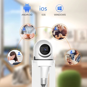 Nachtsicht-Überwachungs kamera IP-CCTV-System LED 2mp 2,4g Smart Flood light Wifi-Sicherheit IP-Innen-CCTV-Kamera mit LED-Licht