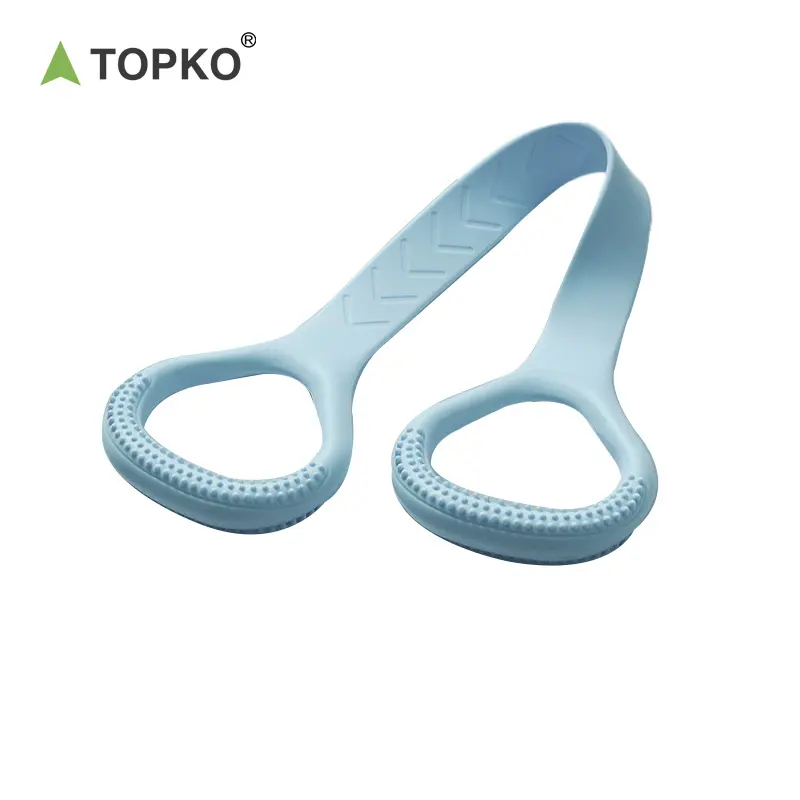 TOPKO Stock Alta elasticidad Figura 8 Tirador Cuerda de tensión Hombro de silicona y espalda Embellecedor Cuerda de tensión