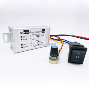 + 10a 9-60V DC Controlador de velocidad del motor 9-60V Reversible Pwm Control adelante/atrás - Product Image 2