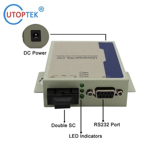 RS-232 DB9 to Dual ST Fiber Media Converter 2km 1310nm Multi-Mode Fiber <strong>Modem</strong> RS232 to Dual ST Converter for IP Network - Product Image 6