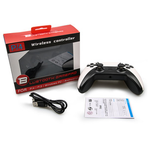 P4 çift titreşim jiroskop düğmesi PS4 & PC için aydınlık Joystick ile kablosuz Bluetooth Gamepad denetleyici uygulayın - Product Image 1