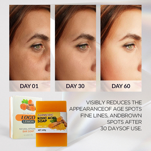 Оптовая продажа, брусок мыла куркумы ручной работы, органические ингредиенты, антисептическое отбеливание, нежная формула для всех типов кожи, на заказ, OEM - Product Image 4