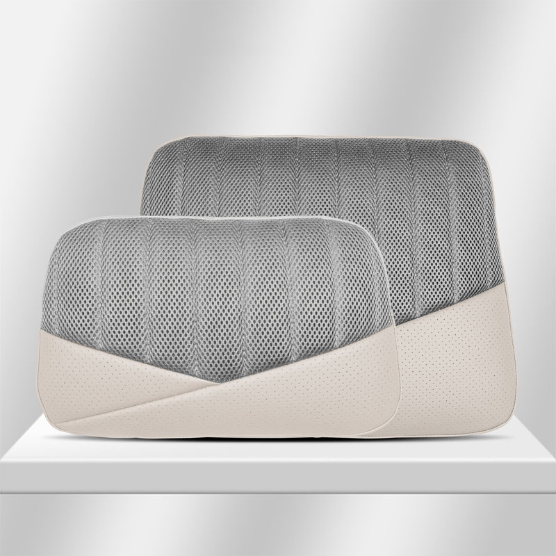 Almohada de cuello blanco + soporte lumbar