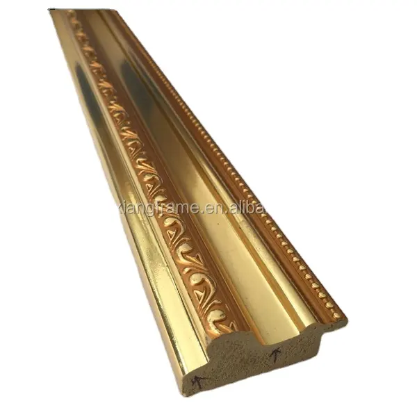 wholesale gold color picture frames for ps photo frames moulding with embossing