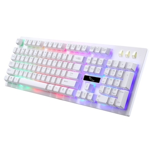Teclado mecánico ZGB G20 con cable USB, 104 teclas, retroiluminación RGB, colorido, para juegos de ordenador, gran oferta