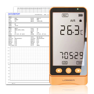 AIKESI-Registrador de datos de temperatura con sensor de enchufe, interfaz USB tipo C, con función de alarma de luz y sonido
