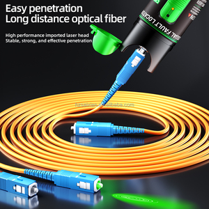SAIVXAIN High Quality 50mw Pen Type Visual Fault Locator Metal Fuselage Optical Fiber Breakpoint Detector for FTTH WiFi <strong>TCP</strong> 30mv