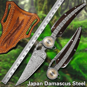 Damascus thép bỏ túi dao Ấn Độ lá phong gấp dao Nhật Bản giả mạo Clip điểm lưỡi đa chứ<span class=keywords><strong>c</strong></span> năng <span class=keywords><strong>s</strong></span>ử dụng thêm <span class=keywords><strong>s</strong></span>ắ<span class=keywords><strong>c</strong></span> nét - Product Image 2