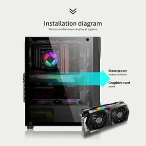 ATX PC-Schrank Gaming-Computerschrank und Türme CPU PC Servergehäuse für Desktop-PC-Computer mit USB3.0 gehärtetem Glas - Product Image 3