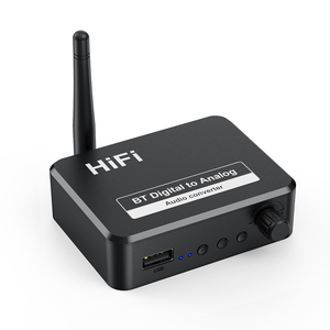 <strong>Digital</strong> to Analog <strong>Audio</strong> Converter Adapter DAC <strong>Digital</strong> SPDIF Optical Toslink to 3.5mm AUX Jack <strong>RCA</strong> L/R Blue-tooth5.0 Receiver - Product Image 1