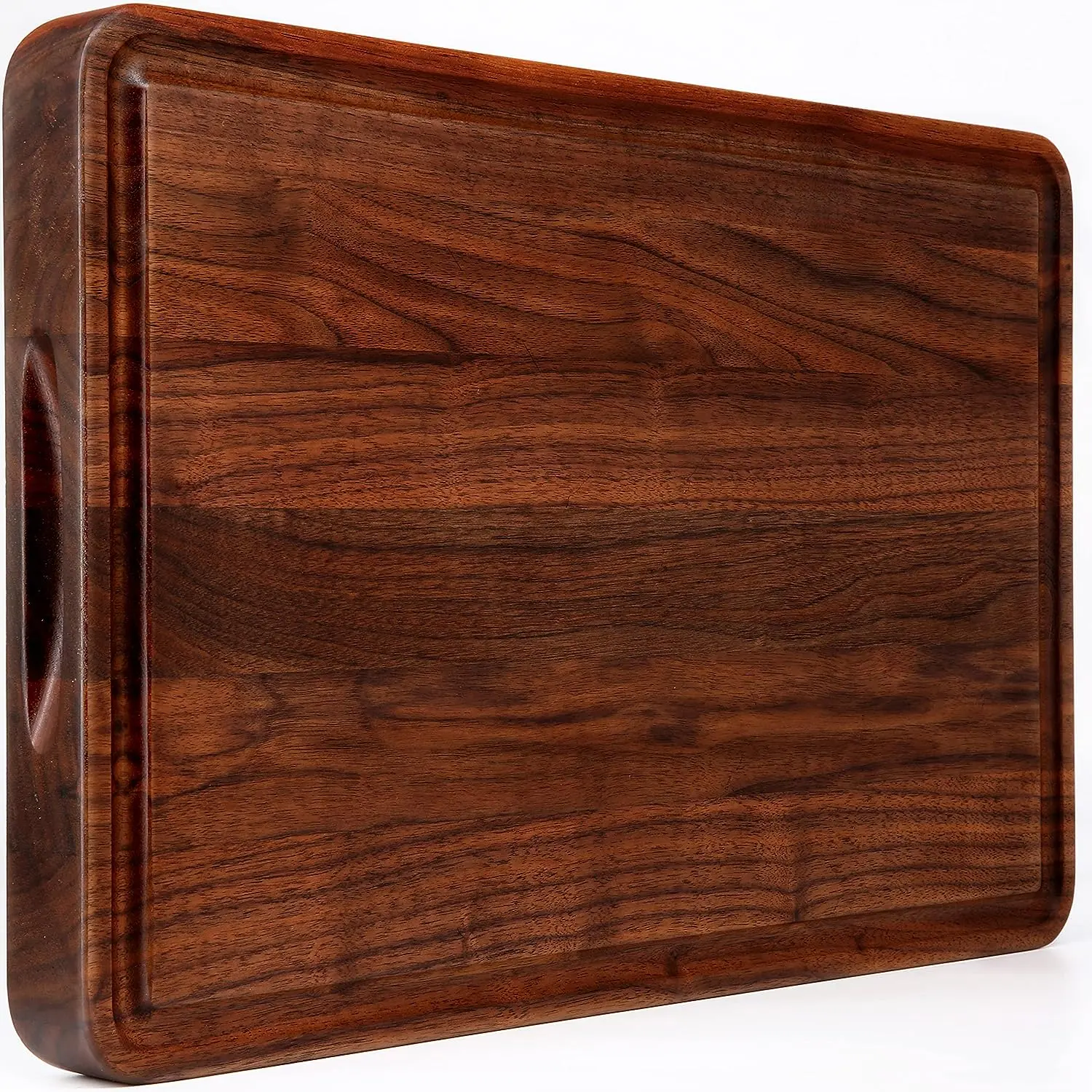 Large Walnut Chopping Board with Handle for Any Kind of Meat Fruits and Vegetables Natural Wooden Cutting Boards