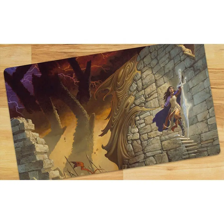 Custom Printed Art Design Board Game MTG Playmat Mouse pads Play Mat for TCG CCG Big Table Mats Compatible with YUGIOH PKM