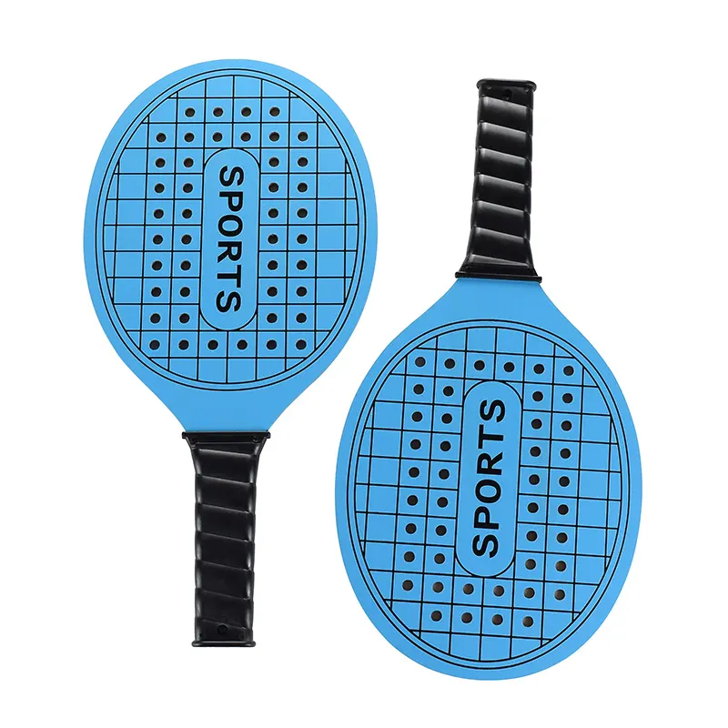 Outdoor Sports Wooden Beach Paddle Ball Racket Set With Ball And Net Beach Bat For Promotion