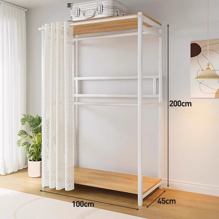 100*45*200-white frame steel and wood group