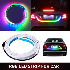 LEDストリップテールゲートトランクターンシグナルライトストリップカラフルRGBリバースライト120CM - Product Image 3