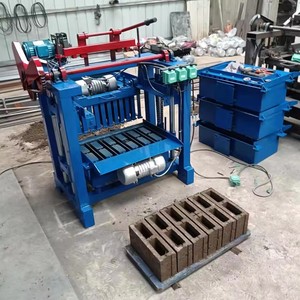 Portable Semi <strong>Automatic</strong> Concrete Hollow Solid <strong>Block</strong> <strong>Machine</strong> <strong>Interlock</strong> Brick Making <strong>Machine</strong> - Product Image 5