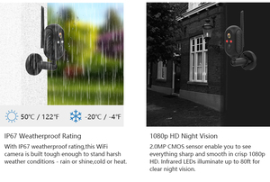 Ubox I Cam + 太阳能迷你闭路电视摄像机户外3MP 5MP无线4G sim卡6400毫安电池供电家庭安全智能摄像机 - Product Image 3