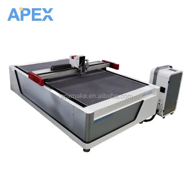 APEX New Automatic Fabric Oscillating Knife Cutting Machine Leather Textile Fabric CNC Die Cutting Machine