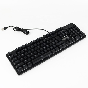 Hoya-Teclado mecánico retroiluminado con cable Usb para juegos de ordenador, Profesional Teclado mecánico con luz Rgb multicolor - Product Image 3