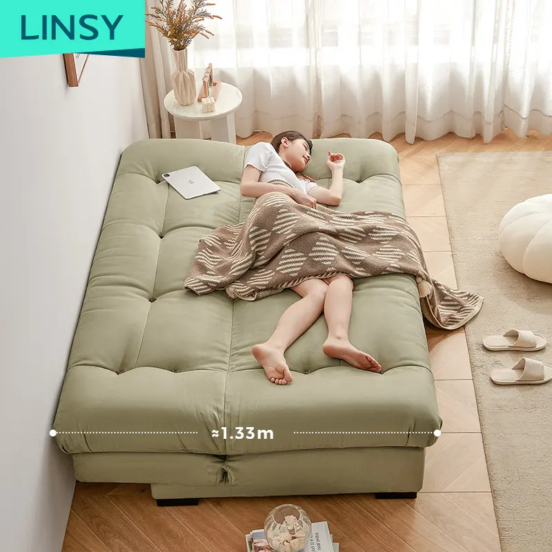 Linsy New Design Fashion divano in velluto Set mobili Luxury Cloud divano letto Tbs058