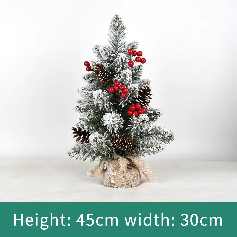 45cmpvc snow spray christmas tree