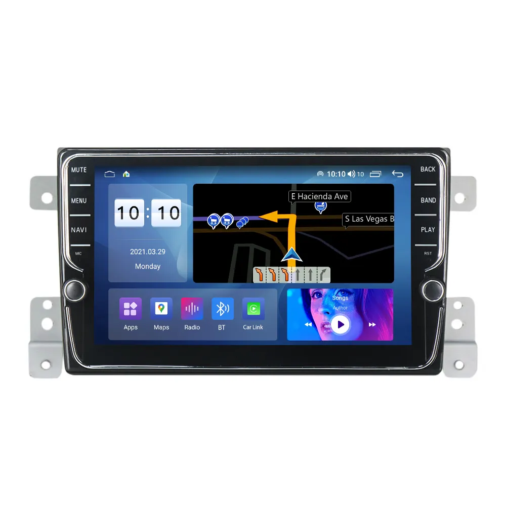 Cho Suzuki Grand Vitara Đài Phát Thanh Xe Đa Phương Tiện Video Player Navigation GPS Android 11 Stereo Autoradio Headunit 2din 9 "2005-2015