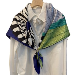 88*88ซม. ผ้าพันคอผ้าไหมมัลเบอร์รี่สีเขียวอ่อนหรูหราสำหรับผู้หญิงผ้าพันคอสี่เหลี่ยมสำหรับฤดูใบไม้ผลิและฤดูหนาว - Product Image 5