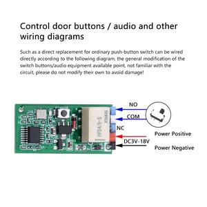 3V-18V 433MHz telecomando Wireless modulo LED piccolo apparecchio ASK/OOK Multi-funzione telecomando interruttore - Product Image 3