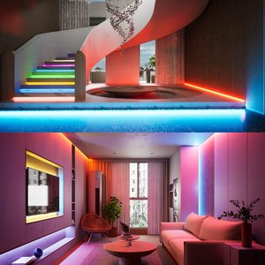 WiFi and Remote Control Cob <strong>LED</strong> Strip Light Colorful Pixel Digital Light 5V RGBIC Addressable for Landscape IP20 Rated - Product Image 5