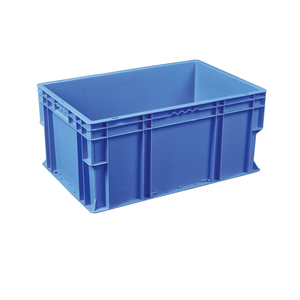 Contenedor apilable de plástico de tamaño estándar de la UE con caja de almacenamiento de inyección rectangular de diseño multifuncional para almacenamiento de transportadores - Product Image 1