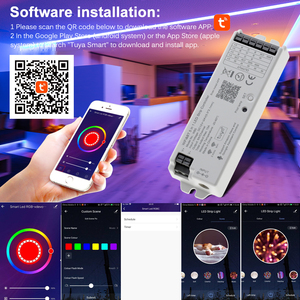 Controlador LED inteligente, atenuador 5 en 1 Tuya, WiFi, BT, 2,4G, RF, remoto inalámbrico para CCT de un solo Color, RGB, RGBW, RGB + tira LED CCT - Product Image 4