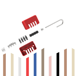 Khóa số hợp kim Zina 4 số, khóa số 4 chữ số với mã số 01H4, khóa hành lý nhỏ cho tủ đồ phòng tập thể dục, hộp dụng cụ, tủ - Product Image 4