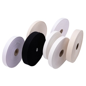 宽丝带100% 棉纯色平纹1.5毫米棉织物丝带 - Product Image 1