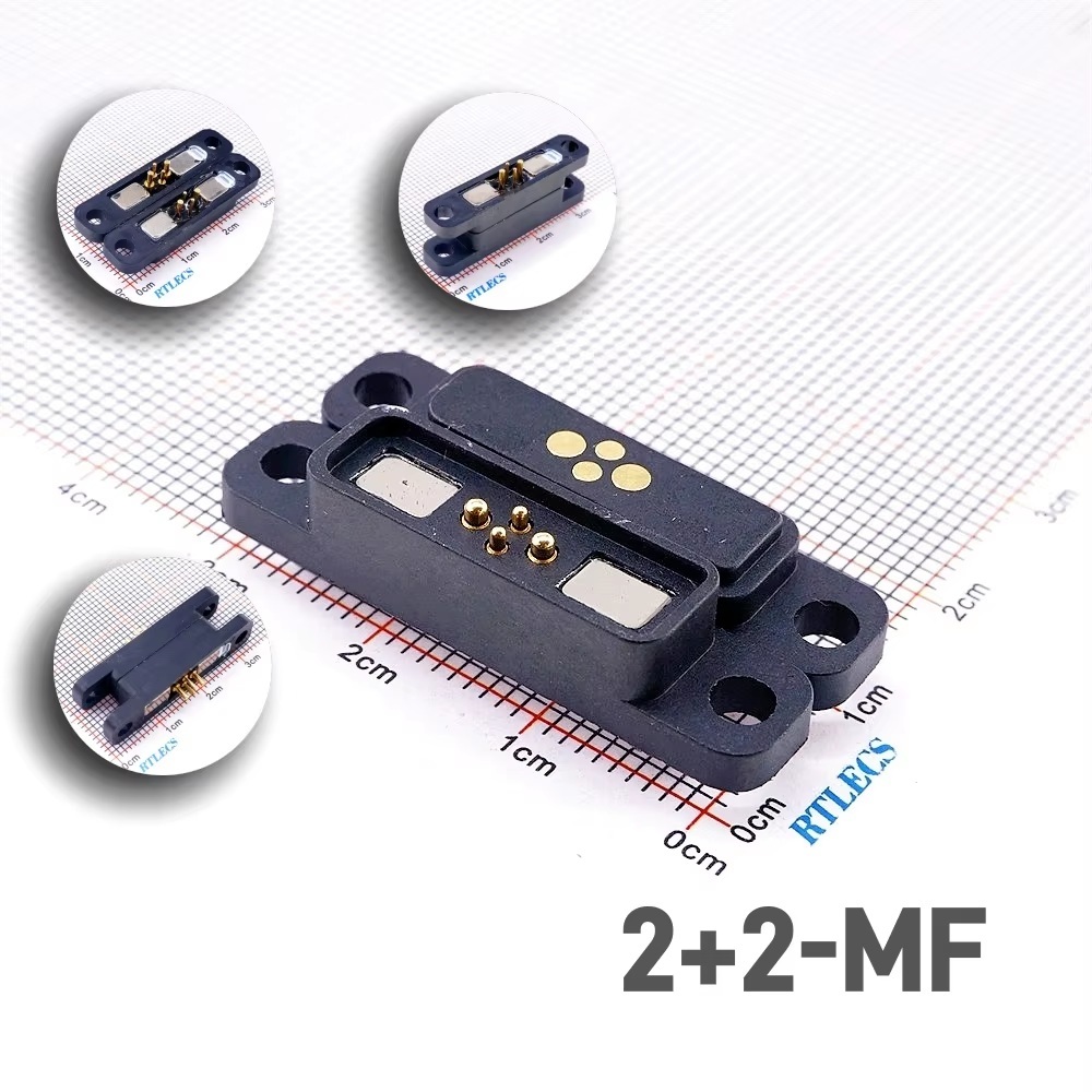 Black 2 Plus 2 Pin PCB Solder