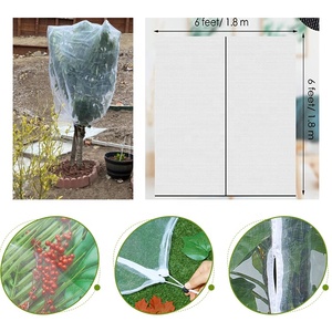 Sacchetti di copertura in rete a rete per piante ad alta permeabilità con coulisse con cerniera per alberi da frutto - Product Image 3