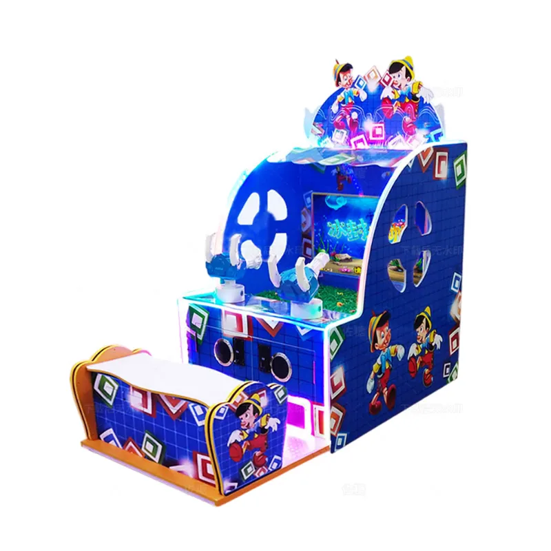 A buon mercato a gettoni pistola a getto d'acqua tiro arcade videogioco arcade per bambini doppio tiro ad acqua macchina per bambini