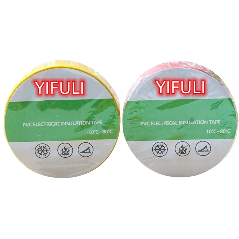 Yifuli 10/15mm厚難燃性PVC電気絶縁テープ