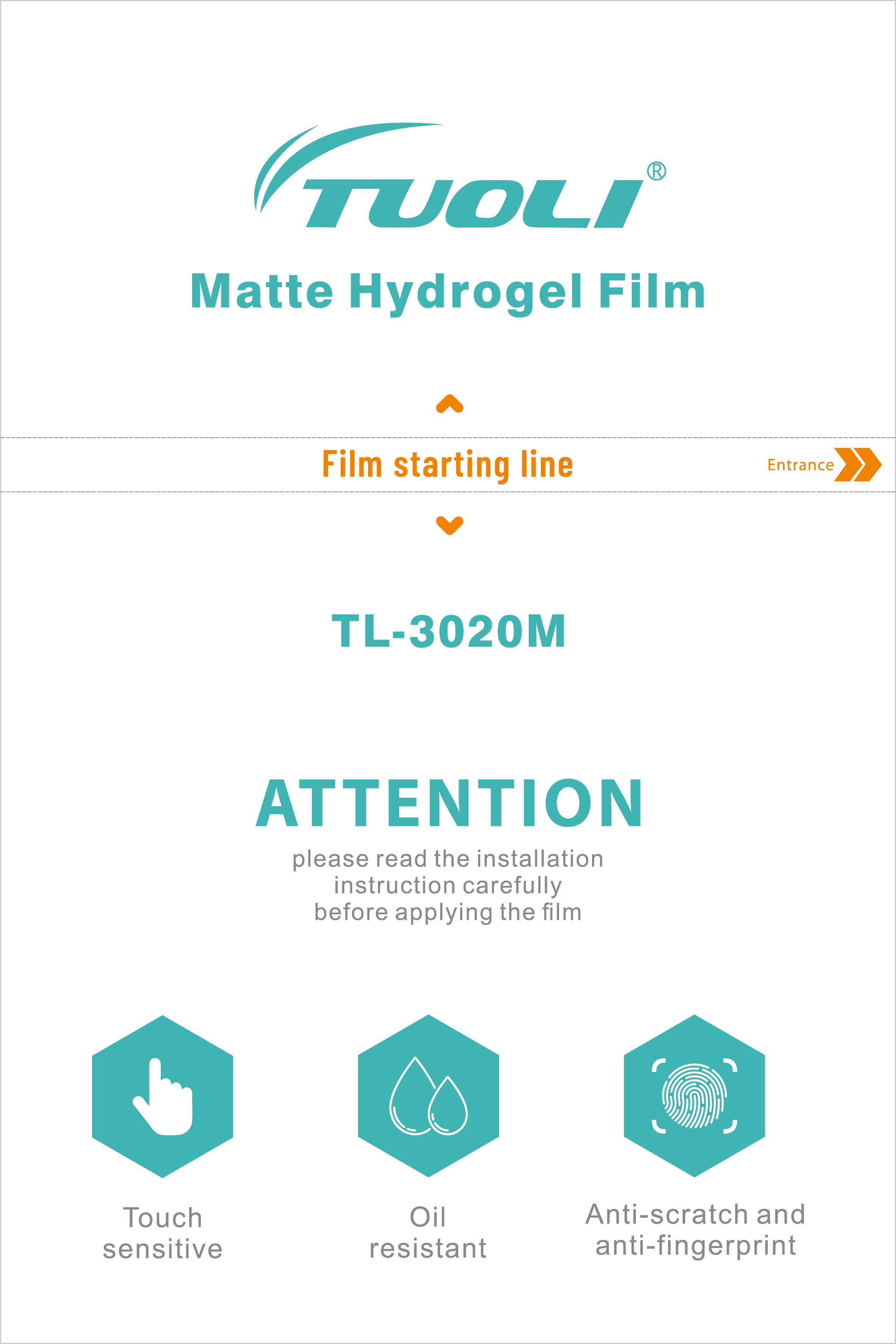 300*200MM Matte Hydrogel Film