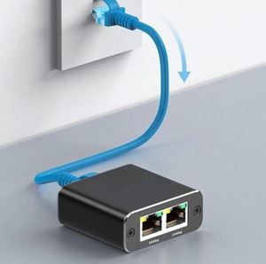 Factory Price <strong>Ethernet</strong> Splitter 1 To 2 High Speed 1000mbps Rj45 <strong>Ethernet</strong> Splitter Adapter Network Extension Connector Adapter Pc - Product Image 2