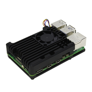 Raspberry Pi 5 Armor Case mit Lüfter Aluminium legierung Wärme ableitung Shell Schutzhülle für Raspberry Pi 5 Computer