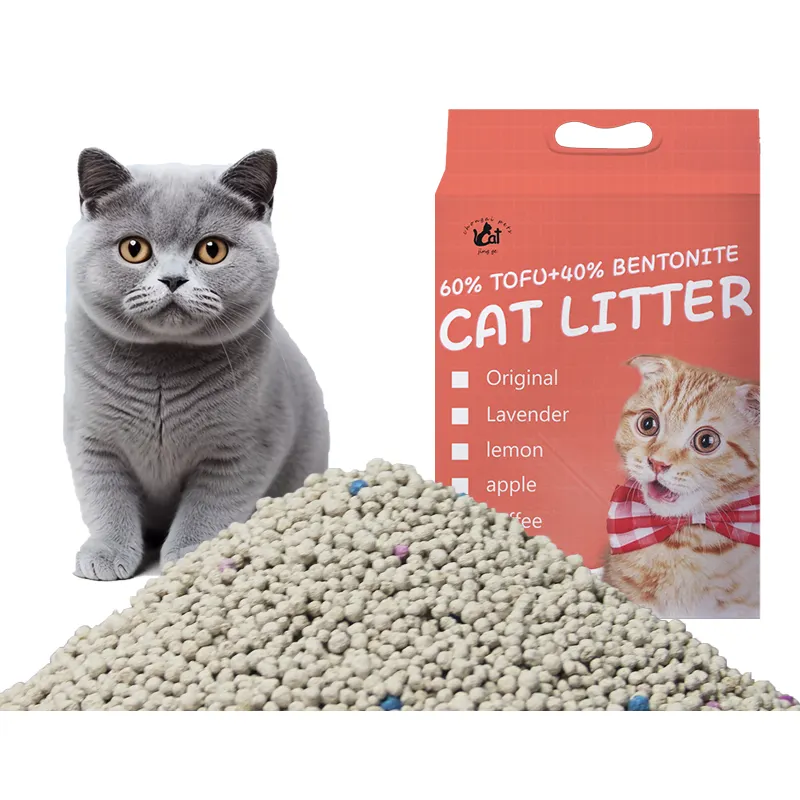 Litter factory quickly dissolve bentonite clay cat litter super absorption sand