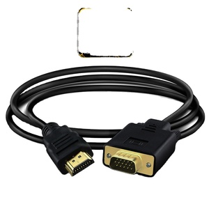 Cable de HDMI a VGA de 1,8 M 6F, chip de conversión uilt-In macho a macho con cable de audio estéreo de 3,5mm - Product Image 1