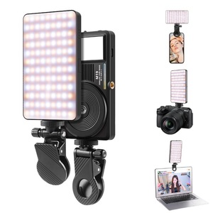 M19磁気クリップオンLEDライトスマートフォン用ビデオ & 写真スタジオ撮影ライブストリーミング写真照明