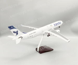 47 ס "מ A330-200 סולם מודל מטוסים decast 1:125 שרף צעצוע מותאם אישית iranair להתאמה אישית לאוהבי מטוסים ללא אורות הוביל