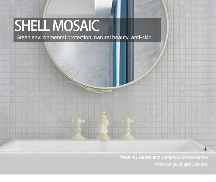 pure white square shell mosaic tile for bathroom wall,shower,kitchen backsplash