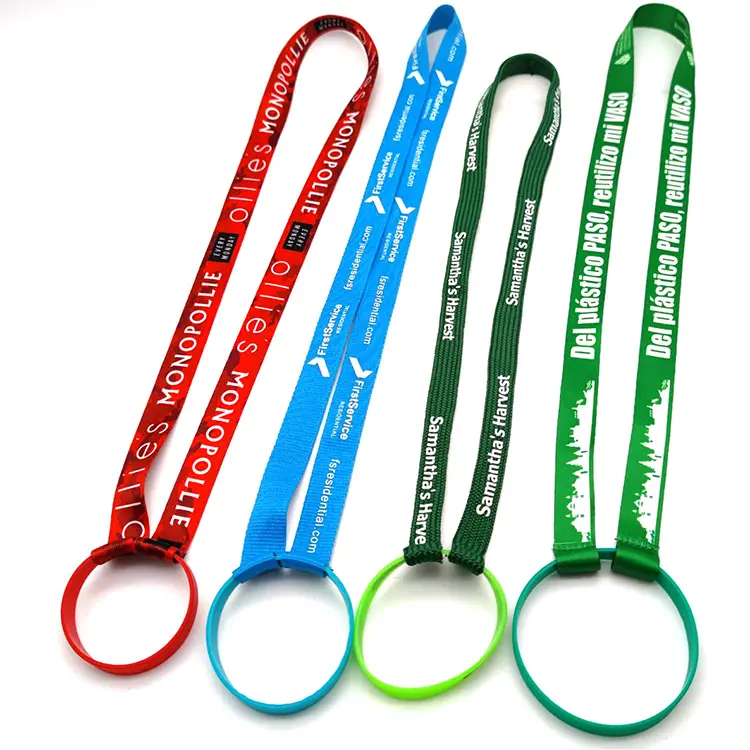 YYX Atacado Personalizado Garrafa De Água Titular Lanyard Garrafa De Silicone Suporte De Copo Lanyard