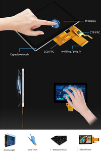 Polcd Pantalla transmisiva TFT de 5 pulgadas Interfaz RGB de 24 bits 800*480 Panel táctil Pantalla de módulo IPS TFT LCD - Product Image 3
