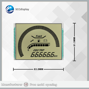 Hochwertige monochrome 7-Segment-LCD-Module HTN Positive Blends chutz anzeige für Motorräder Hergestellt von SJXDGW028 - Product Image 3